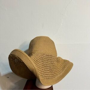 J. Crew Textured Summer Straw Hat Travel Packable Vacation Beach Summer